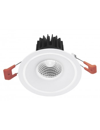Eden faretto IP20 LED 8w luce calda o naturale incasso cartongesso rotondo bianco 