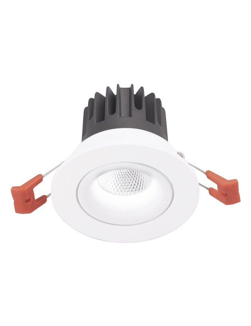 Gea Luce Aran medio faretto orientabile LED 16w luce calda incasso  cartongesso rotondo bianco