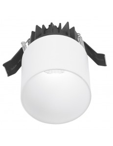 Faye faretto IP54 LED 9w 3000k incasso cartongesso cilindro bianco