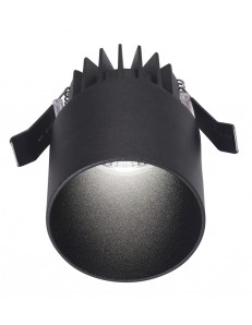 Faye faretto IP54 LED 9w 3000k incasso cartongesso cilindro nero