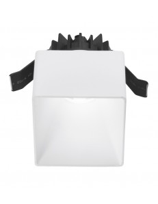 Faye faretto IP54 LED 9w 3000k incasso cartongesso cubo bianco