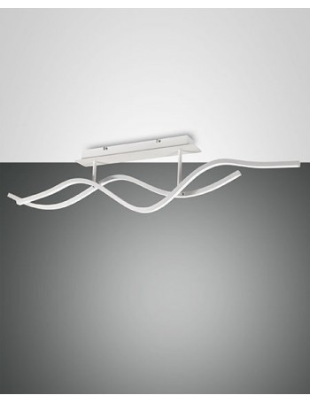 Sinuo plafoniera LED stilizzata dimmerabile bianca 36w