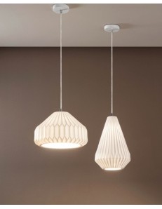 Vigor pendel lampada ceramica cucina bianca E27 2