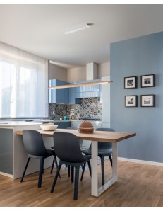 Ribot lampadario LED design dimmerabile legno quercia 26w