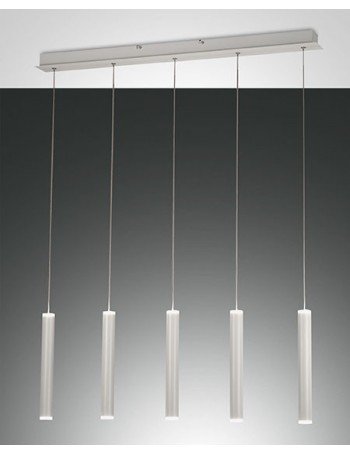 Prado lampada penisola LED lineare con cilindri bianchi dimmerabile 33w