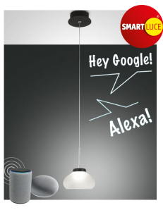 Arabella pendel bianco sospensione LED 8w dimmerabile
