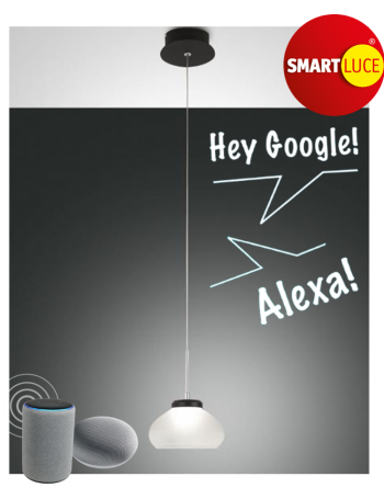 Arabella pendel bianco sospensione LED 8w dimmerabile
