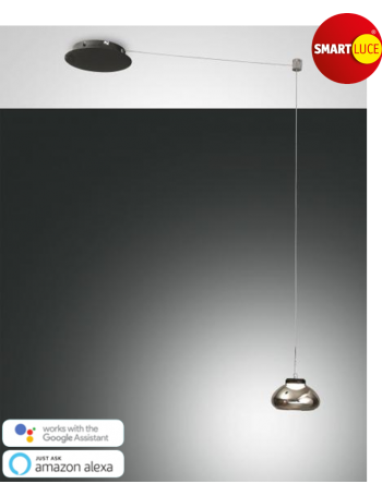 Arabella pendel lampada fume decentrabile LED 8w dimmerabile