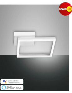 FABAS LUCE: Bard applique plafoniera LED quadrata dimmerabile bianco in offerta