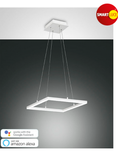 FABAS LUCE: Bard sospensione LED quadrata dimmerabile bianco in offerta