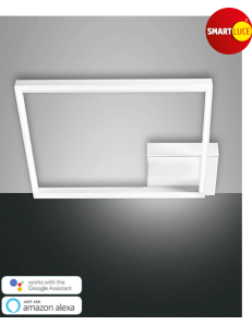 FABAS LUCE: Bard plafoniera LED quadrata moderna dimmerabile bianco in offerta