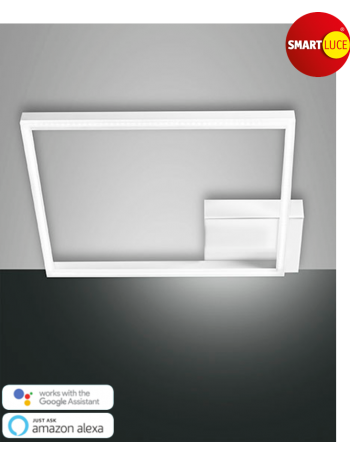 FABAS LUCE: Bard plafoniera LED quadrata moderna dimmerabile bianco in offerta