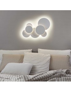 Cloud pl d70 lampada led 46w soffitto parete luce indiretta design