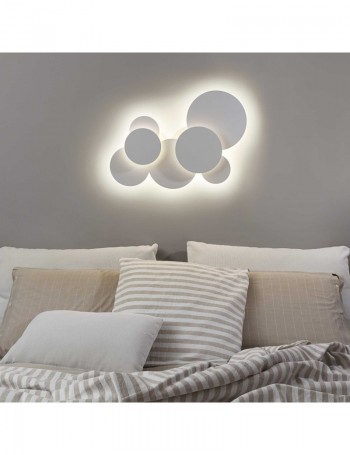 Cloud pl d70 lampada led 46w soffitto parete luce indiretta design