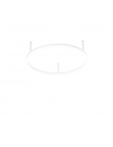 Oracle slim piccola Ø50 bianca plafoniera led 30w soffitto anello design