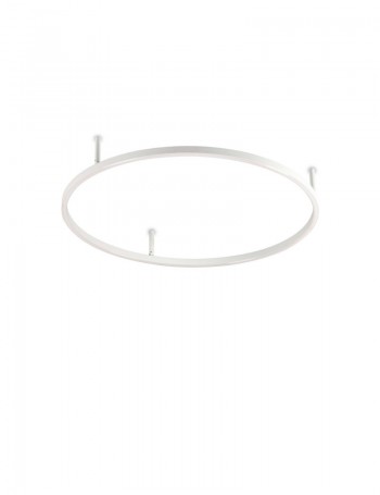 Oracle slim Ø70 media bianca plafoniera led 35w minimal anello design