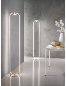 Alfa piantana led 35w design minimal bianco nero oro dimmerabile luce calda o naturale