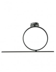 Acrobat plafoniera design grande 42w LED oro nero silver anello dimmerabile ondaluce  2