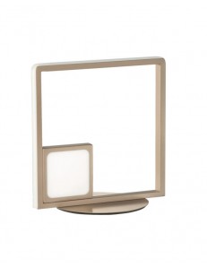 Dowel lumetto design moderna doppio quadrato LED 25w luce calda oro