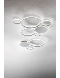 ONDALUCE: Pois applique led 20w moderna argento in offerta 2