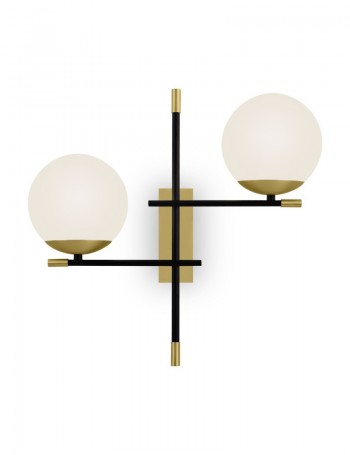 Nostalgia lampada da parete moderna Opaco Oro  E14 Vetro Maytoni