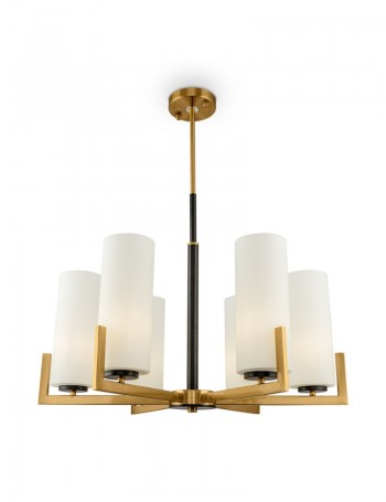 Fortano lampadario moderna Ottone E27 Vetro Maytoni
