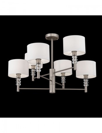 Lincoln lampadario da camera con paralumi bianchi Metallo E14 Maytoni