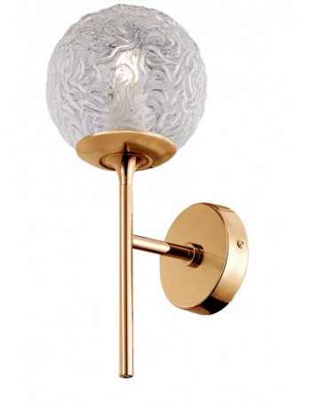 Ligero applique ottone minimal con diffusore sferico Metallo E27 Maytoni