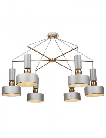 Void lampadario stile industrial con paralume metallo grigio Metallo E14 Maytoni
