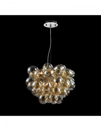 Balbo lampadario sfere ambrate decorativo soggiorno Metallo G9 Maytoni