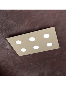TOP LIGHT: Area plafoniera metallo bianca design moderno rettangolare 60x40cm in offerta 2