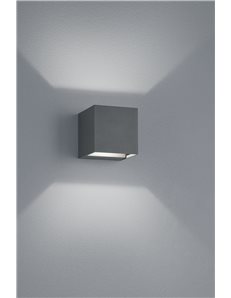Adaja Ip54 lampada da parete led 3 watt biemissione fascio regolabile