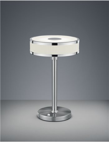 Agento lampada tavolo lumetto led color silver