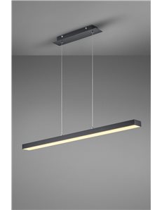 Agano sospensione dimmerabile touch led nera 2