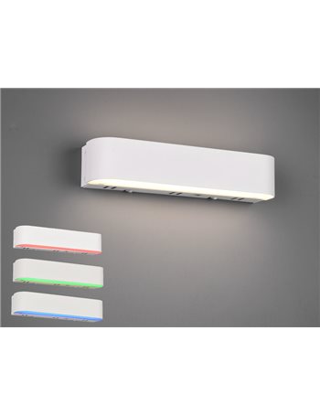 Adriana applique rettangolare rgb dimmerabile led biemissione