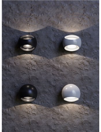 Stream lampada da parete LED Maytoni Outdoor alluminio nero IP 54