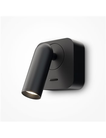 Mirax lampada da parete LED Maytoni Technical metallo nero IP 20