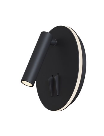 Ios 176 lampada da parete LED Maytoni Technical alluminio nero IP 20