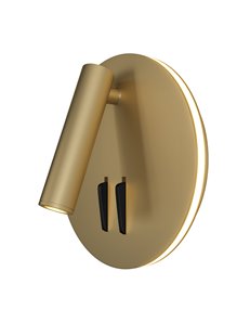 Ios 176 lampada da parete LED Maytoni Technical alluminio oro opaco IP 20