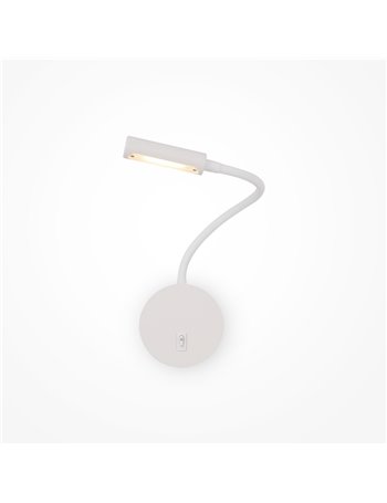 Stem lampada da parete LED Maytoni Technical metallo bianco IP 20