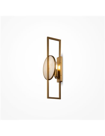 Marmo applique E14 moderno metallo oro IP 20