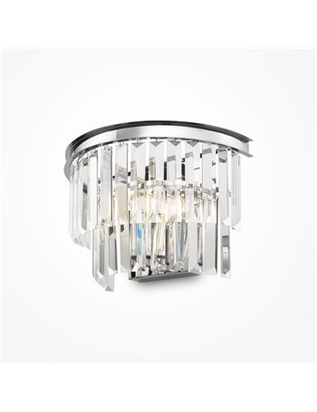 Revero applique E14 classico metallo e vetro cromo IP 20