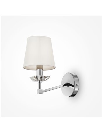 Beira applique E14 classico metallo nichel IP 20