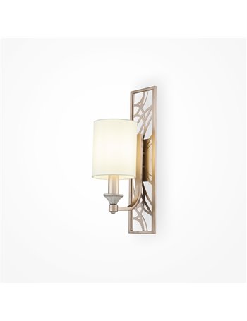 Vittoria applique E14 classico metallo crema e oro IP 20