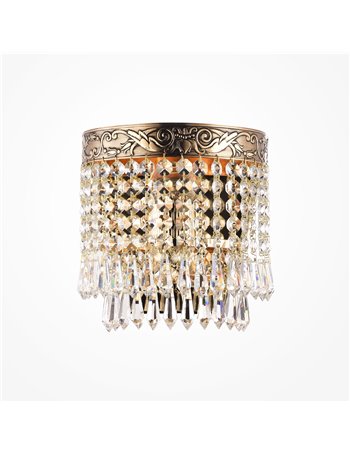 Palace applique E27 classico metallo oro antico IP 20
