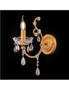 Sevilla applique E14 classico metallo oro IP 20 2