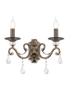 Grace applique E14 classico metallo ottone IP 20