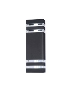 Unter den Linden applique E27 esterno alluminio nero IP 54