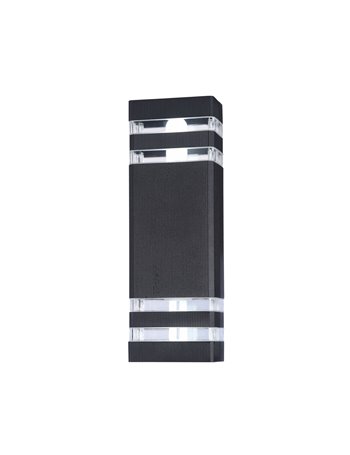 Unter den Linden applique E27 esterno alluminio nero IP 54
