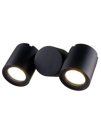 Wall Street applique GU10 esterno alluminio nero IP 54